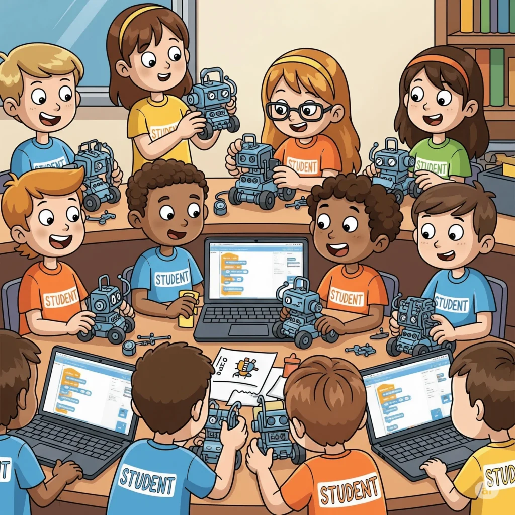 student-learn-robot