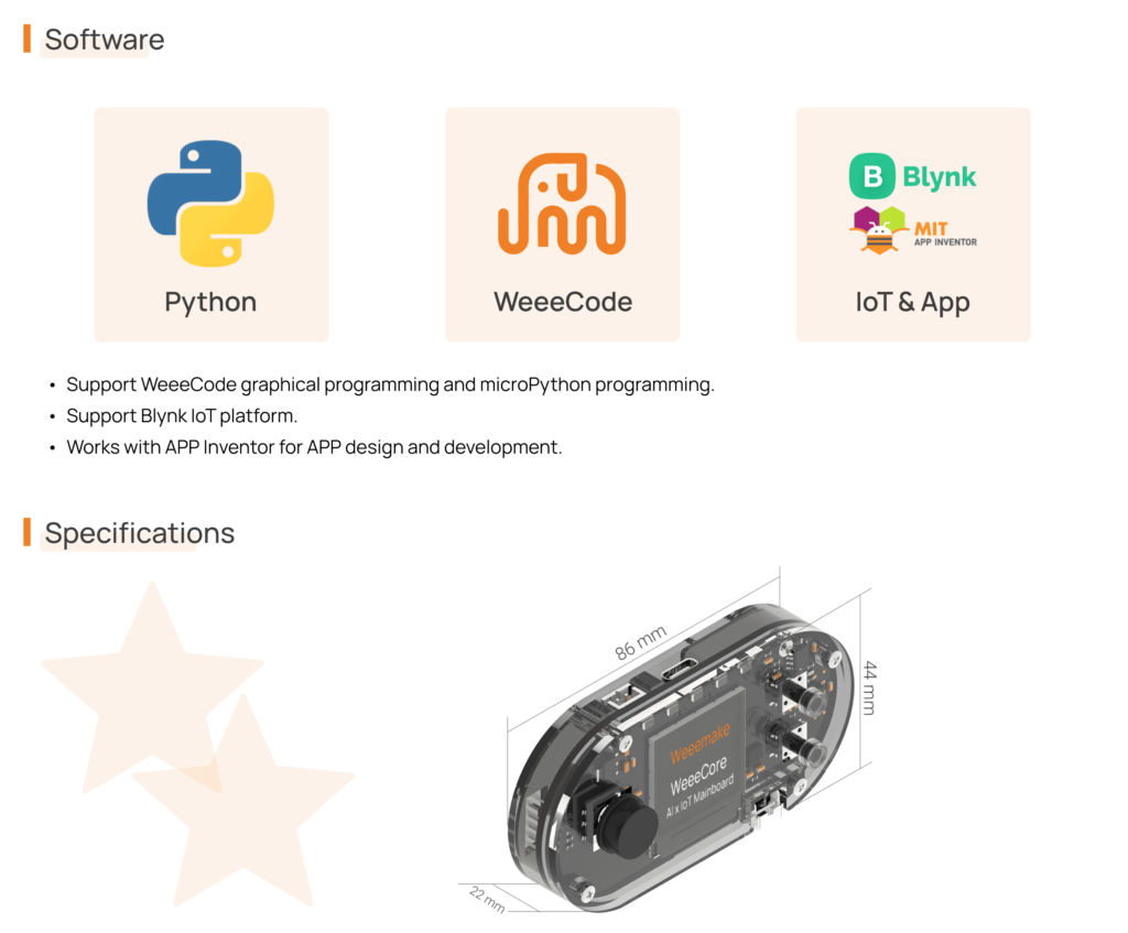 WeeeMake : Weeecore AIOT Handle : Programable