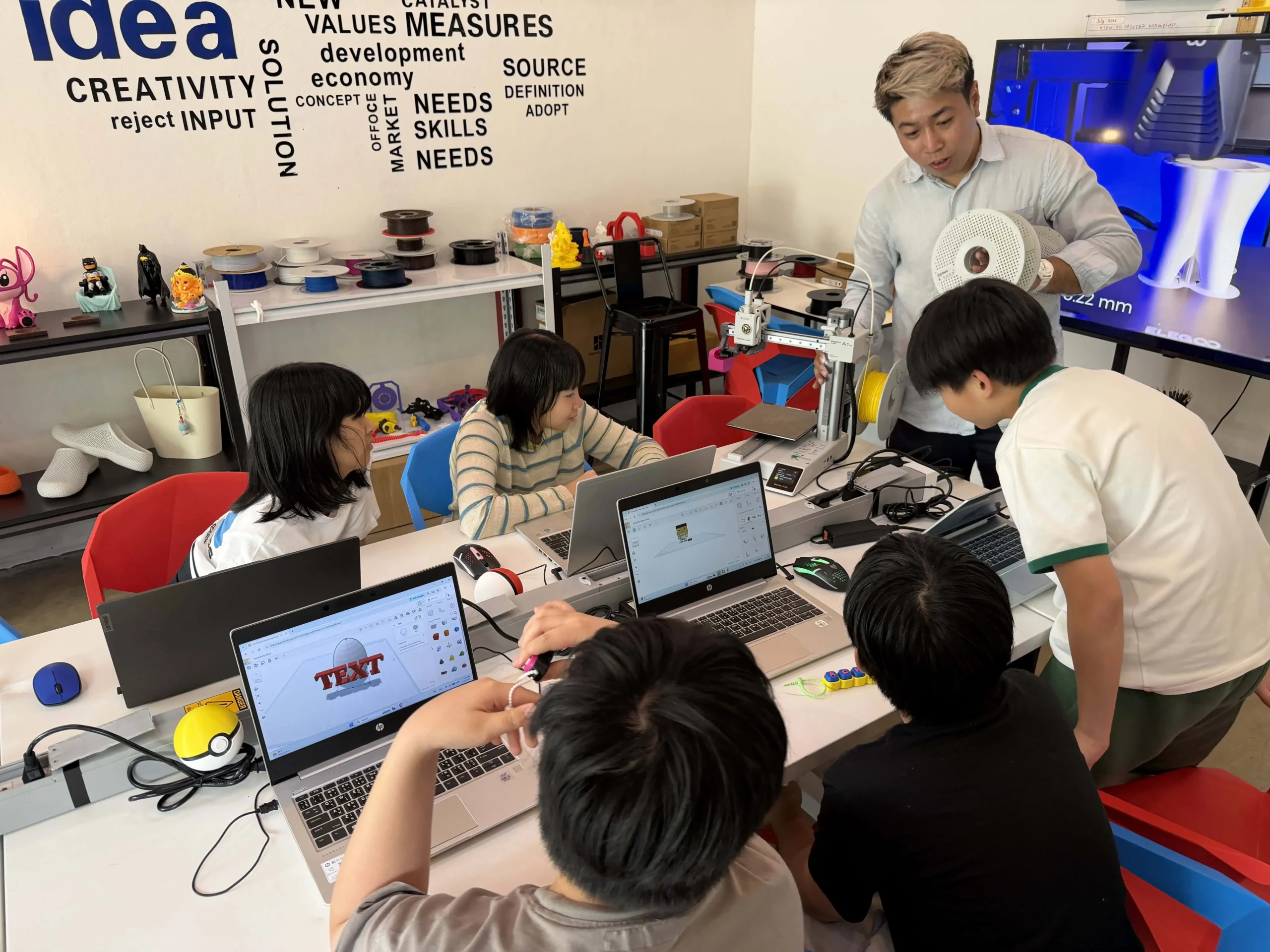 ผลงานจากการ เรียน 3D Printer เด็ก ที่ IOTEC Thailand