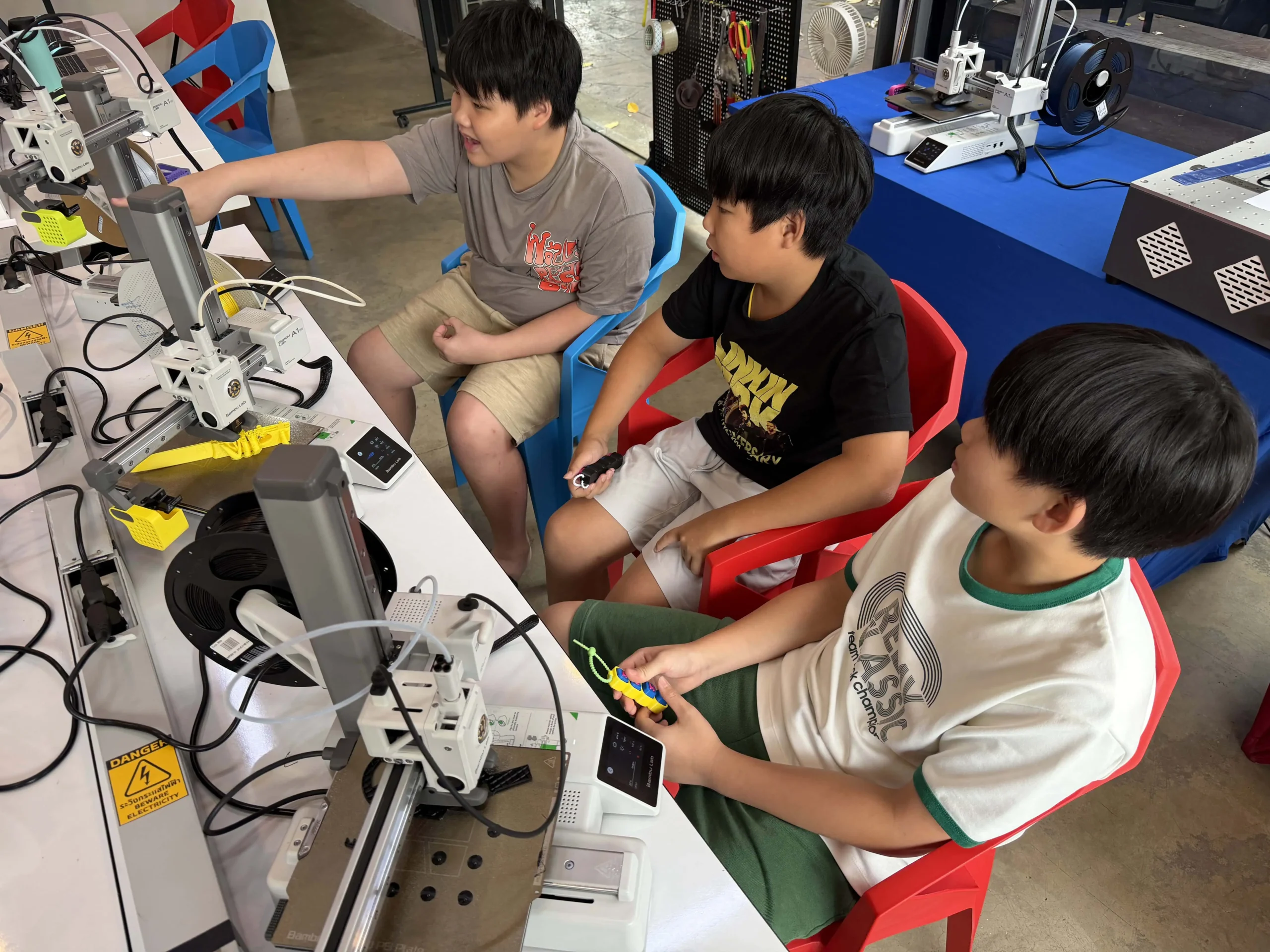ผลงานจากการ เรียน 3D Printer เด็ก ที่ IOTEC Thailand