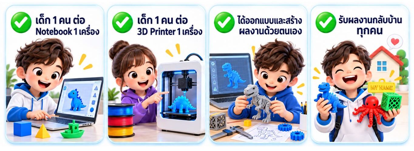 ข้อดีของคอร์ส 3D Printer เด็ก ที่ IOTEC Thailand