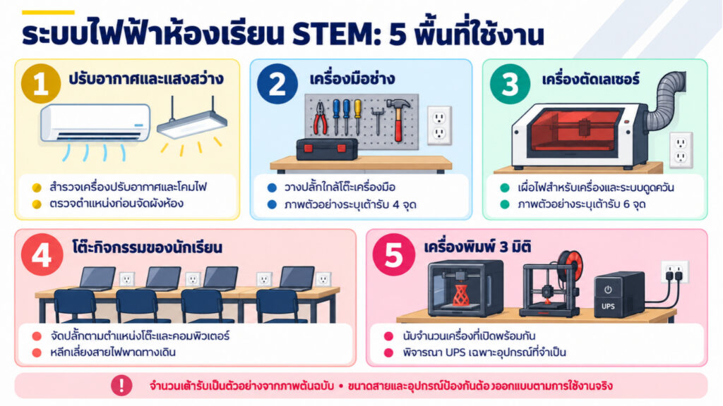 ระบบไฟฟ้าพื้นฐาน STEMLAB - IOTEC Thailand