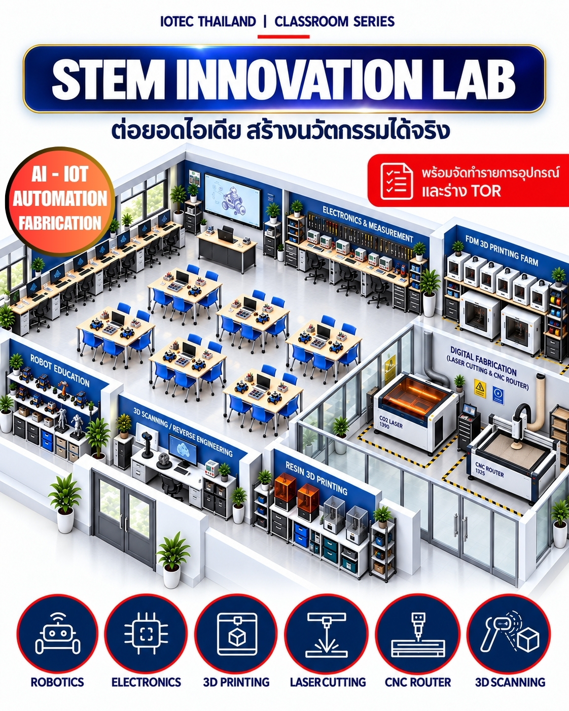 รูปแบบห้องเรียน STEM INNOVATION LAB