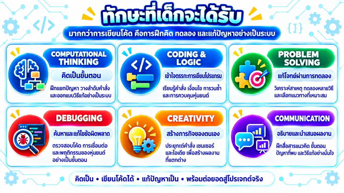 คอร์สเขียนโปรแกรมสำหรับเด็ก Scratch , Arduino , Python @IOTEC Thailand