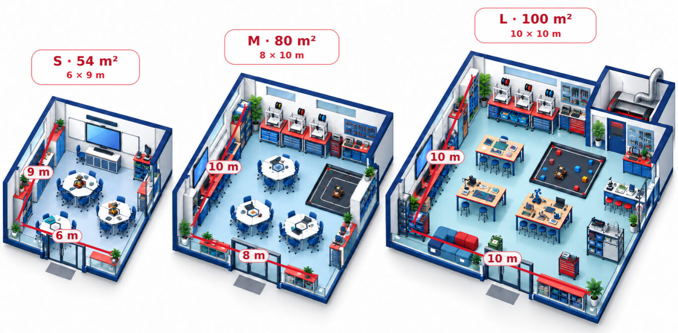 สัดส่วนห้อง STEMLAB ที่เหมาะสม