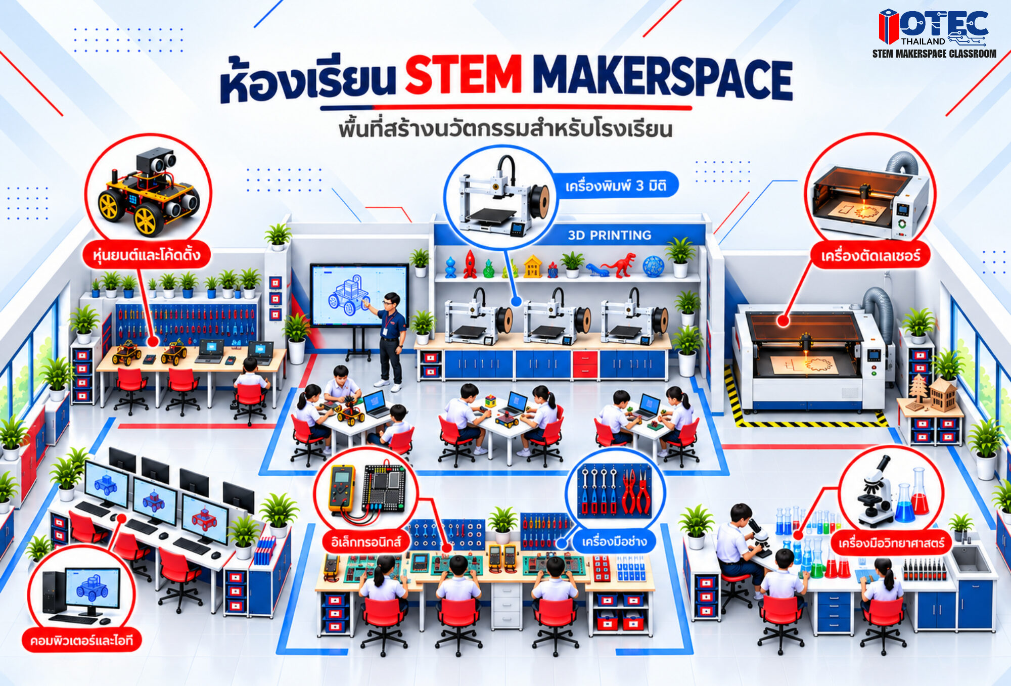 ห้องเรียน STEM Makerspace Preview IOTEC Thailand