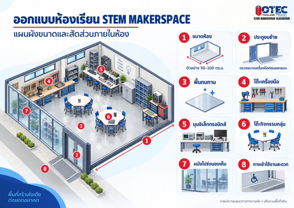 แผนผังตัวอย่างห้อง STEM